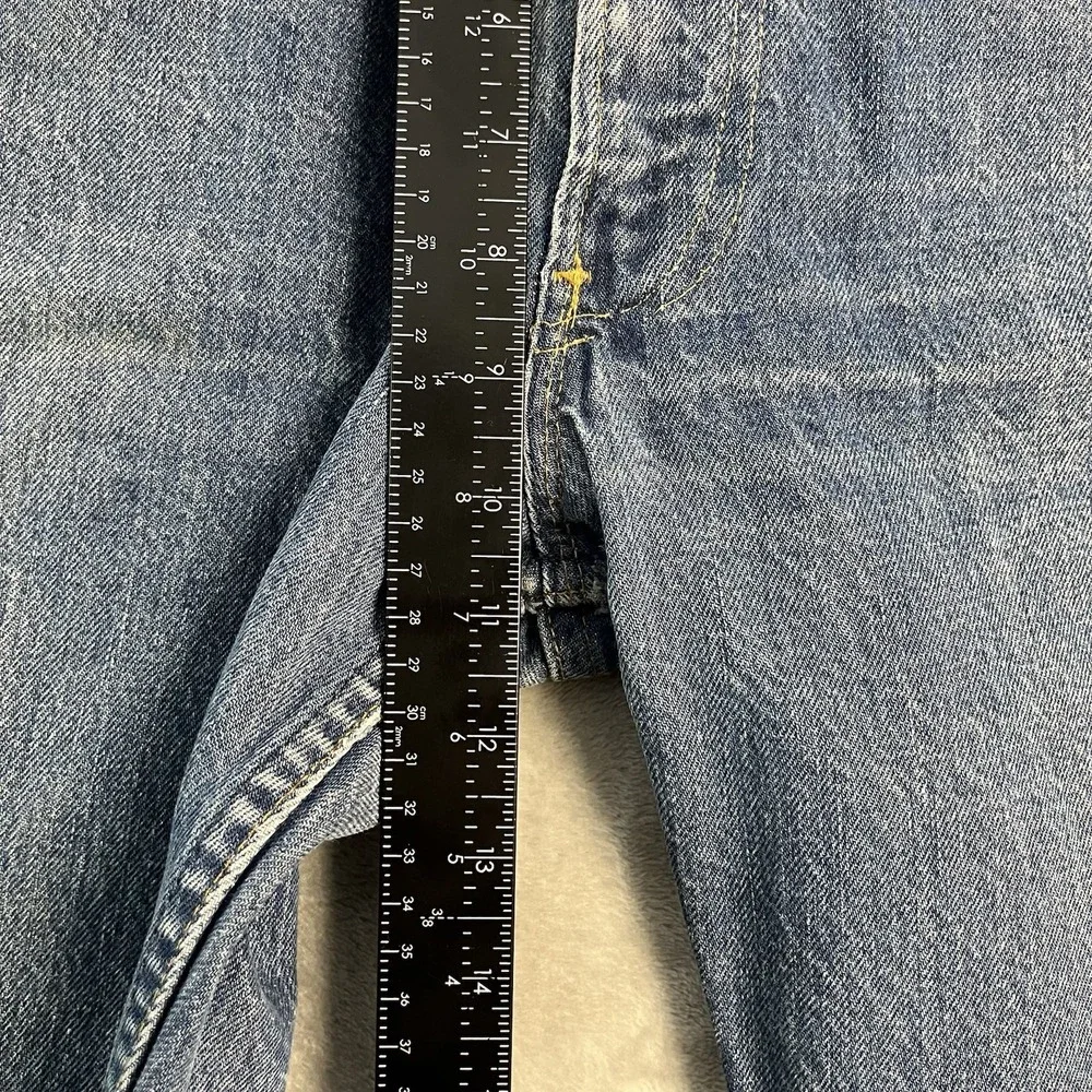 Vintage 70s Levi's Orange Tab 505 Denim Jean Shorts Men's 34* USA Made Blue
